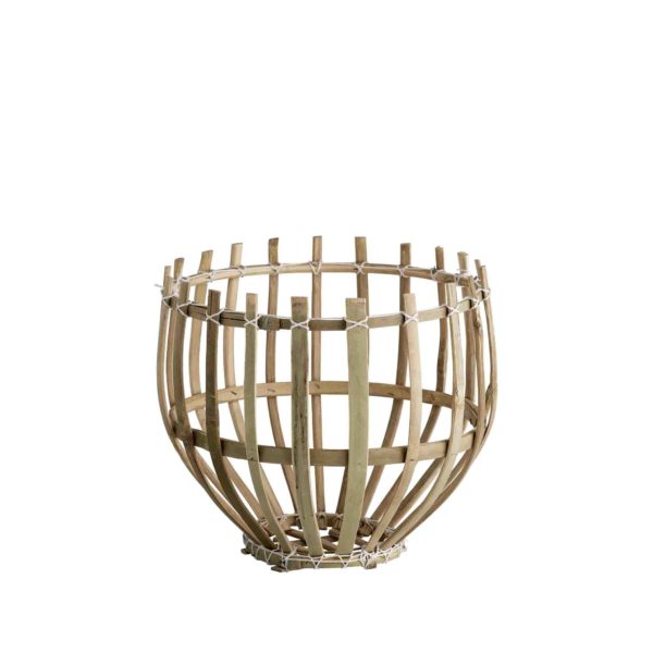 DOME, Panier suspension en bambou naturel, Ø25xH25cm